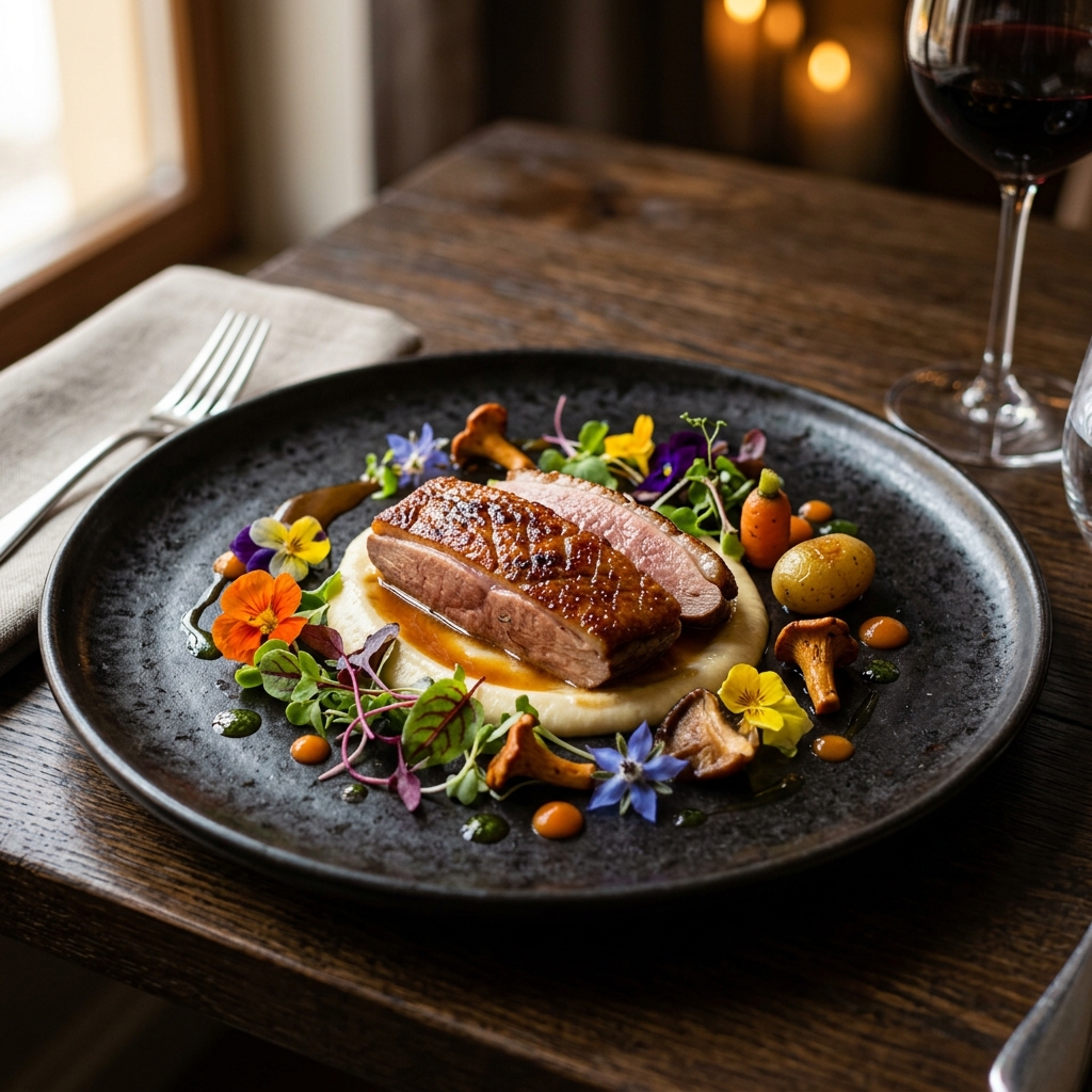 Plat signature gastronomique du Lys d'Or